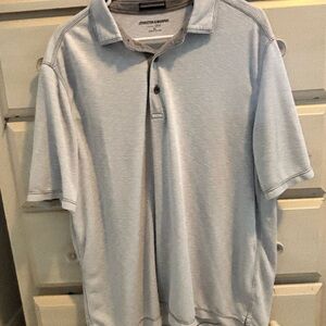 Johnston & Murphy Light Gray Polo